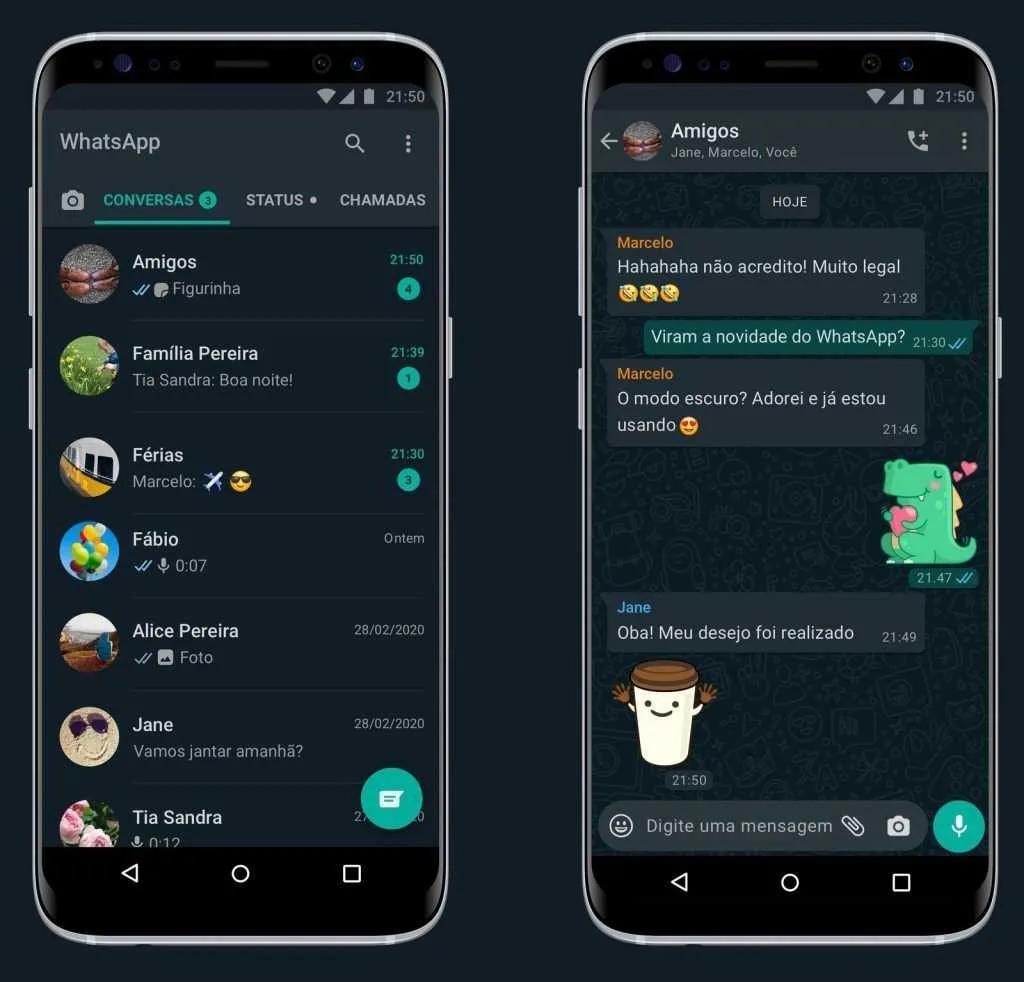 WhatsApp lança modo escuro para Android e iPhone (iOS) – Votunews ...