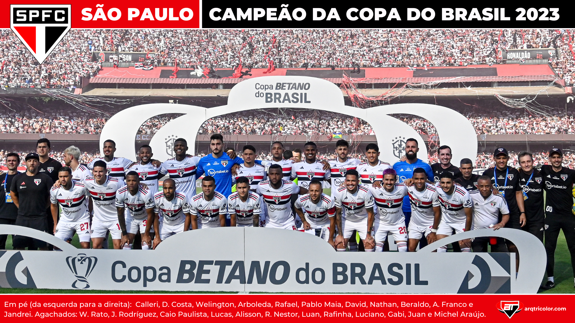 É CAMPEÃO! SÃO PAULO FAZ GOLAÇO, EMPATA COM O FLAMENGO E CONQUISTA O TÍTULO